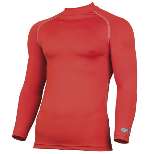 T-Shirt Base Layer Homme Rhino Rouge 3XL à Manches Longues