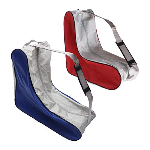 BESTonZON 2pcs Durable Mesh Cloth Skate Bag Roller Skating Tote for Ice Skates for Outdoor Sports and Storage of Sports Equipment