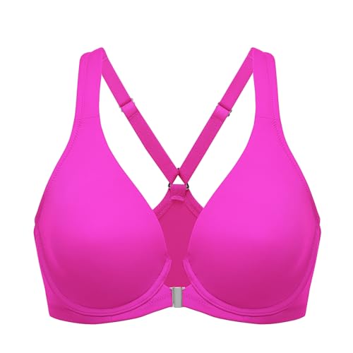 Image of DELIMIRA Women's Front Closure Racerback Plus Size Bra