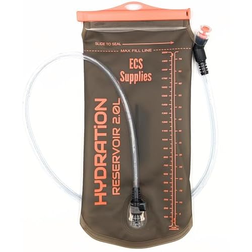 ECS Supplies Hydration Reservoir Bladder 2L, Leak Proof BPA Free Water Bag