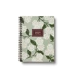 RIFLE PAPER CO. 2027 Sage Hydrangea 12-Month Softcover Spiral Planner, Includes Sections for Monthly Views, Contacts, Celebrations, Includes Pockets for Storage