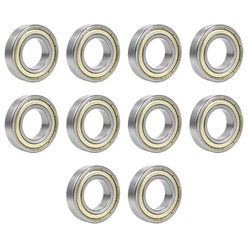 Rowglow 10 Piezas 6904zz 6904z Rodamiento De Bolas 20x37x9mm, Rodamientos De Ranura Profunda 6904-2z 6904 Zz Doble Junta Metálica Cromada Acero Para Máquinas Y Herramientas 6904zz 10pcs