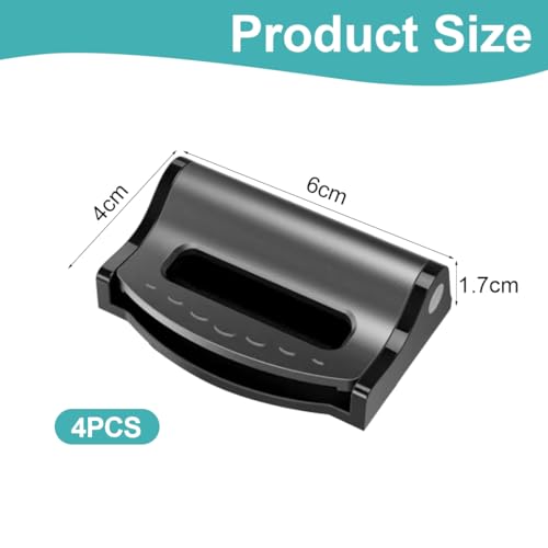 OUDQFCJ 4 pcs Sicherheitsgurt Versteller,Auto Klemmen Autositz Gurtversteller,Gurtclip Seat Belt Clips zum Entspannen Gurt Stopper Clip für Autositz Sicherheitsgurt