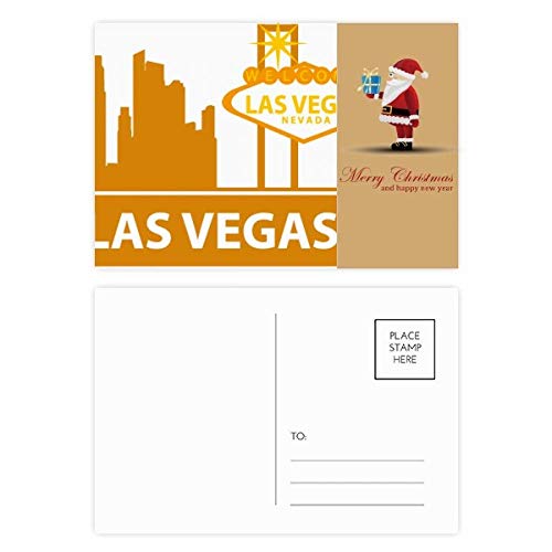 Cartes postales Las Vegas de remerciement pour un Noël américain unique