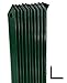 CF da 10PZ Saetta di sostegno a L H 150 CM 25x25x3 mm PLASTIFICATA per paletti in ferro a T da H 175 e 200 | recinzioni da GIARDINO CARTOMATICA