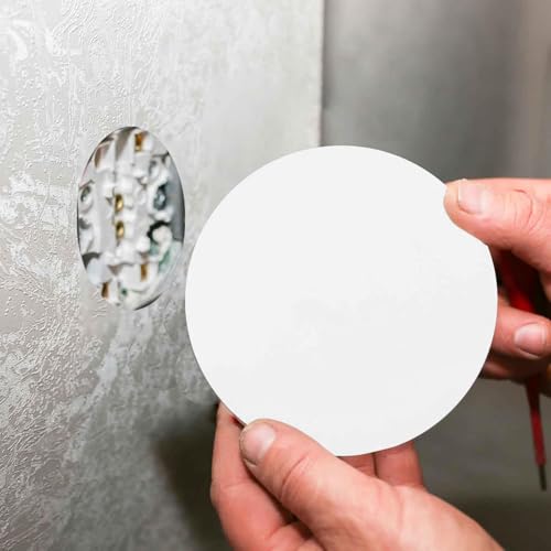 Kit de réparation pour mur et plafond en PVC résistant - Rosace blanche 17,8 cm - 7