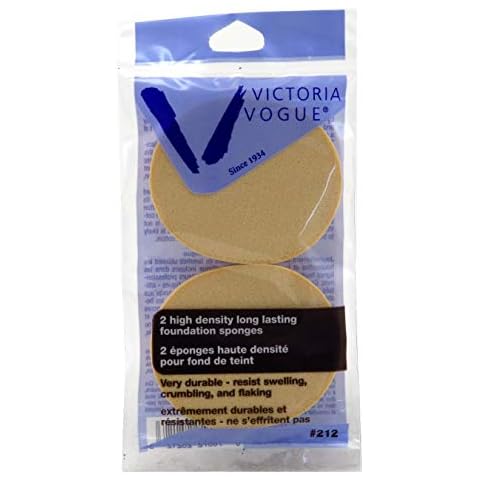 Victoria Vogue #212 Round Sponge 2 Count Foundation (2 Pack) Cover