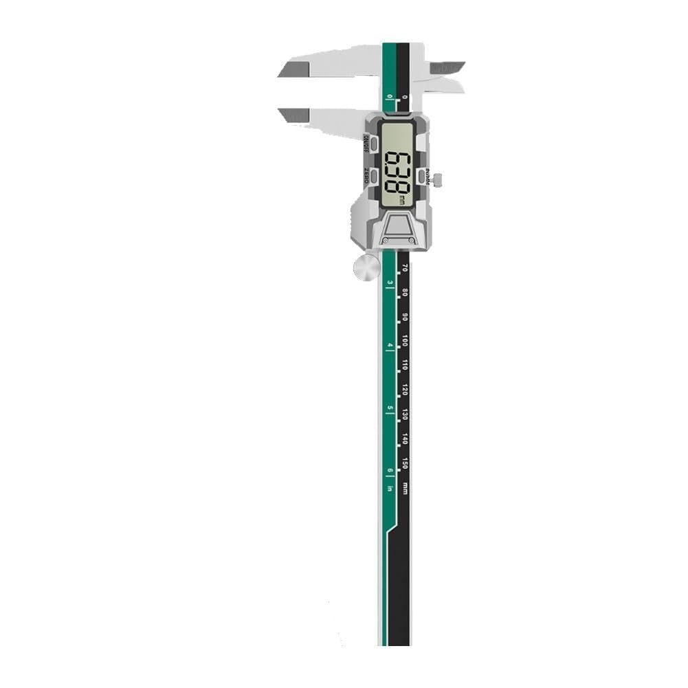 Pied à coulisse numérique avec résolution 0,01 mm et plusieurs modes de mesure en acier