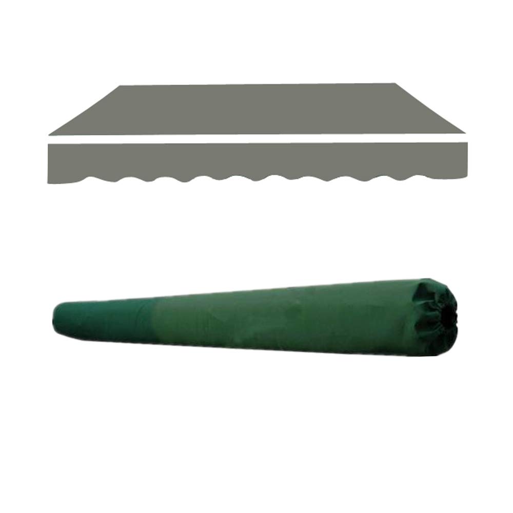 Green Bay 2.5 x 2m Grey Replacement Awning Fabric Top Cover With Rain Cover — image 1