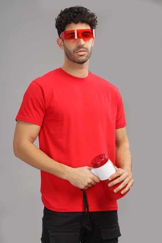 Image of XENOVAURBAN Unisex Regular Cotton Solid Color Tshirt