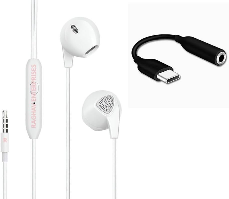 - HD Sound with High Bass Headphone for Xiaomi Mi5 Plus, Poco F2 Pro, M2 Pro, M3, X2, X3, Play Start/Stop Volume Control Switch Type c Splitter -JN4