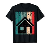 Bauherr Hausbau Eigenheim Geschenk Vintage Spruch Immobilie T-Shirt