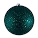 Vickerman 351420-6" Sea Blue Sequin Ball Christmas Tree Ornament (4 pack) (N591562DQ)