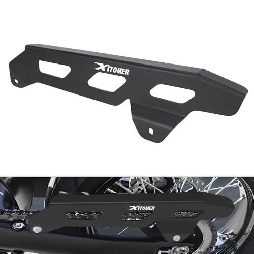 Xitomer Chain Sprocket Protector Compatible with KLX300 KLX300SM 2021-2025 KLX250 KLX250S KLX250SF 2009-2020 & Rear Chain Guard Case Protection