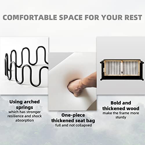 Yigobuy Upholstered Modern Comfy Sofa Couch 56" W Small Loveseat Sofa Couches W/ 2 Usb Charging Ports Fabric 2-Seat Small Couch Sofas For Living Room, Bedroom, Compact Small Space, Apartment, Office #TOP5