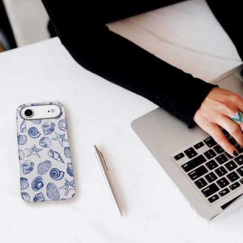 DAIZAG Case Compatible with iPhone 17 Air,Fit Shockproof Cover for Women Girls,Cute Blue Seashell by DAIZAG - Image 7