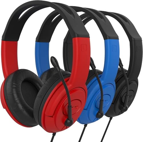 Bulk 150-Pack Headphones with Boom Microphone – Wired...