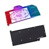 Copper GPU Water Cooling Block GPU Waterblock Graphics Card Water Cooling Block with Backplate for MSI Radeon RX7900XTX Gaming Trio Classic 24G, with Backplane