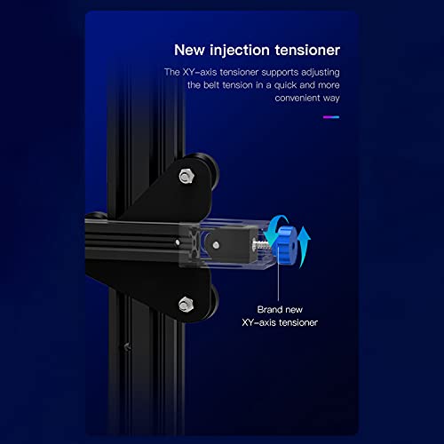fantaxi Ender-3 V2 Kit de impressora 3D Estrutura integrada totalmente em metal Placa principal sile