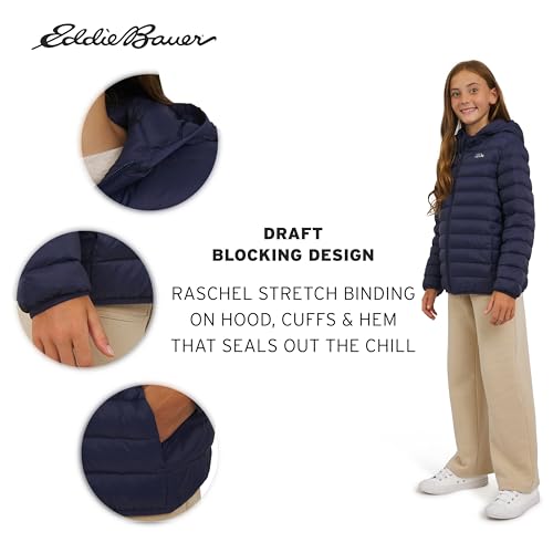 Eddie Bauer Girls' CirrusLite Lightweight Down Puffer Jacket (XS-XL)3