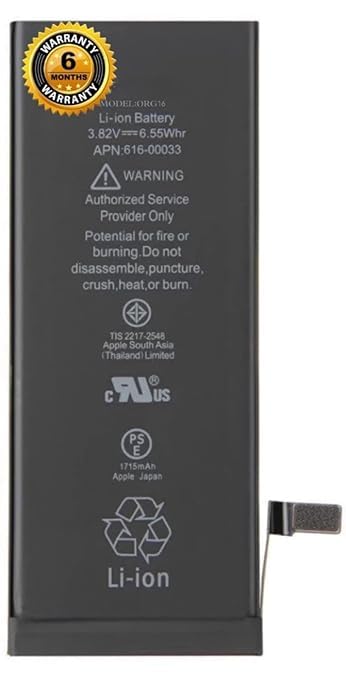 Image of Orignal Battery for iPhone 6s A1633, A1688, A1691, A1700 /1715mAh Battery with 6 Months Warranty** (for iPhone 6s A1633)