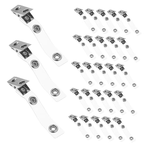 Porte-badge vertical à double trou avec clips métal anti-chute Homoyoyo