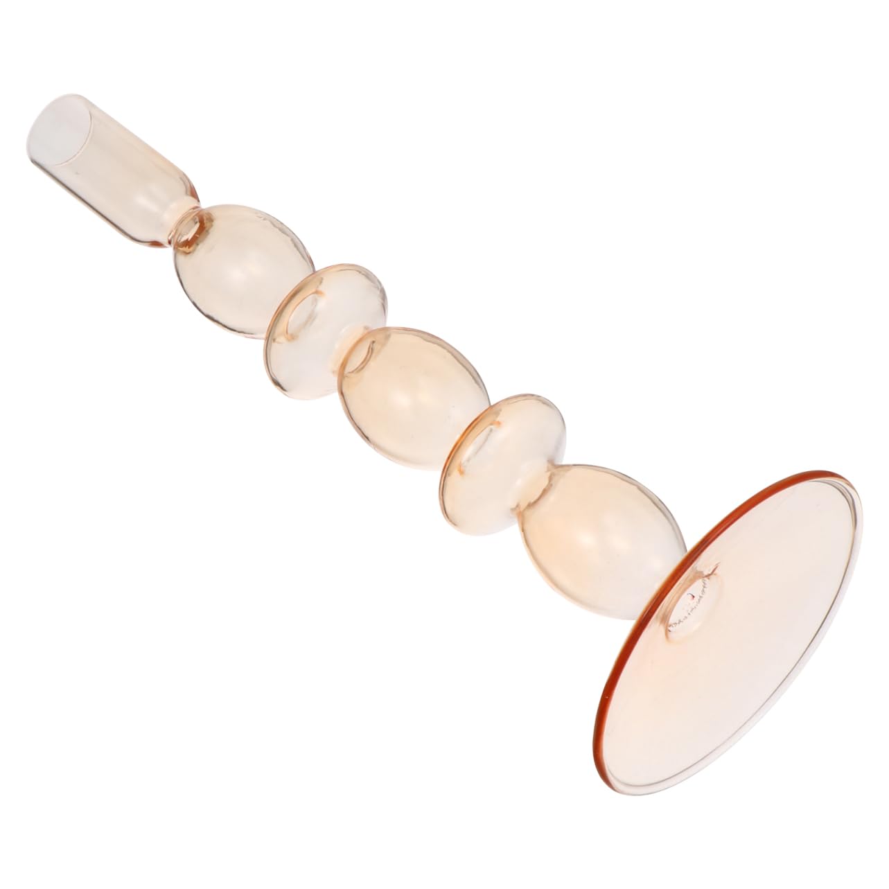 ULTNICE 1 Pc Romantic Retro Candle Holder Glass Candlesticks Home Candle Holder Dinner Candlestick Desktop Decor Champagne AG29UEJ21716W9T9N 26.5x9cm