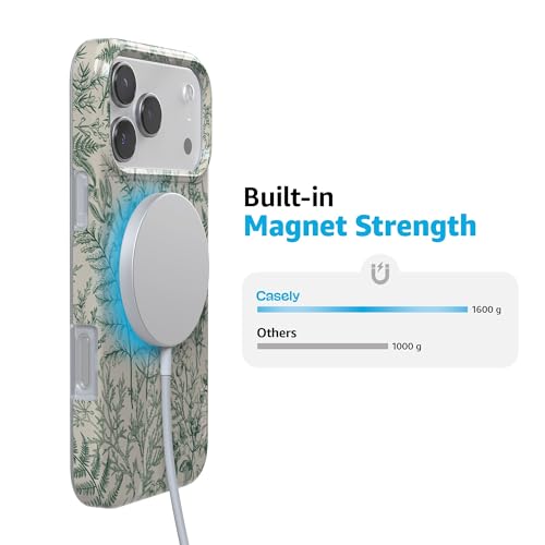 Casely iPhone 17 Pro Max Case | Sage Garden | Green Floral | Compatible with MagSafe | Classic Ultra Slim Design by Casely - Used condition - Image 6