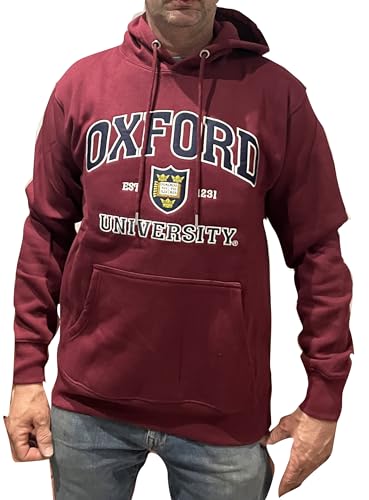Image of Oxford University Official Hoody - Burgundy (UK, Alpha, XXL, Regular, Regular)