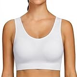 Uniexcosm Soutien Gorge De Sport Yoga Femme sans Armature Bralette avec Rembourré Respirant Femme W S