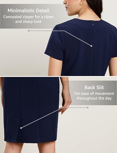 Image of Symbol Premium Women's Sheath Dress (Knee Length | Desk-to-Dinner) (Available in Plus Sizes)