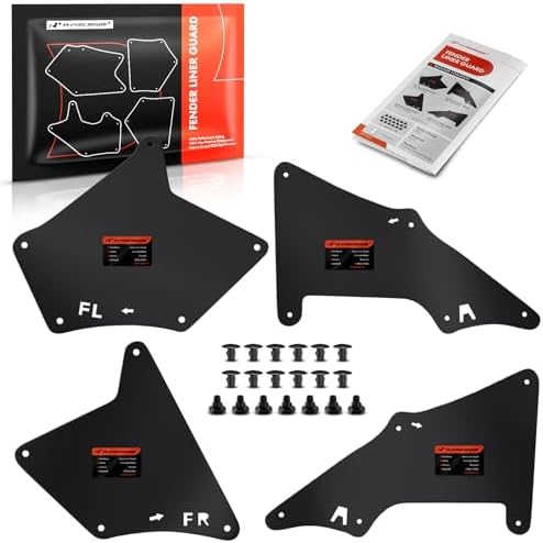 A-Premium Splash Guards Fender Liner Shields Compatible with Toyota 4Runner 2003-2009 FJ Cruiser 2007-2014 Land Cruiser Prado 2003-2019 Front Wheel Set of 4