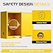 RQR 16 Gallon Flammable Liquid Storage Cabinet, Cold-Rolled Steel, Adjustable Shelf Flammable Storage Cabinet for Home Commercial and Industrial, Yellow