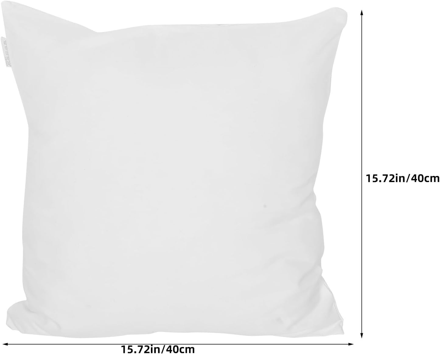 Pillow Insert for 13.78'' Throw Pillowcase - Indoor Decorative Throw Pillows for Bed, Sofa & Couch – Soft, Supportive Cushion Inserts White