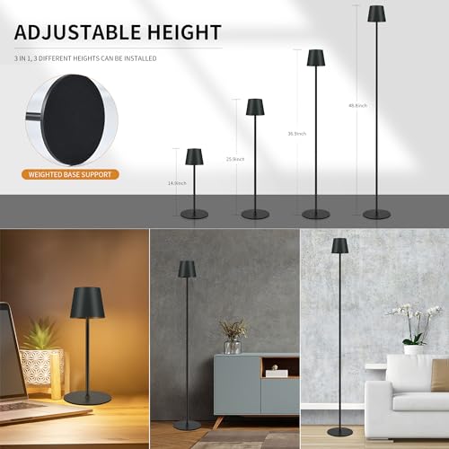 Imqsqik LPLU-517-2PBK 2Pack Cordless Floor Lamp For Outdoor/Indoor thumb #2