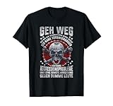 Weg Ich bin ein mürrischer alter Mann Ich habe Wutprobleme und ernste Abneigung gegen dumme Menschen Schädel Männer T-Shirt, angenommen, alter Mann, verrückter Schädel Liebhaber Geschenk, Halloween Schädel Schädel Kampf T-Shirt