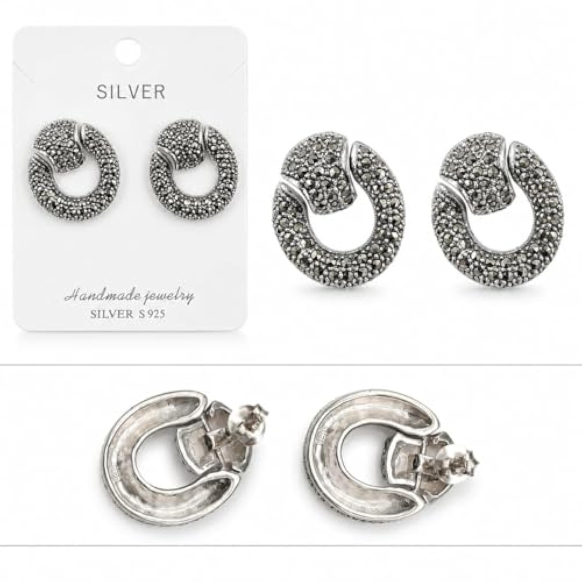 Women's 925 Sterling Silver Earrings, Stylish Designs