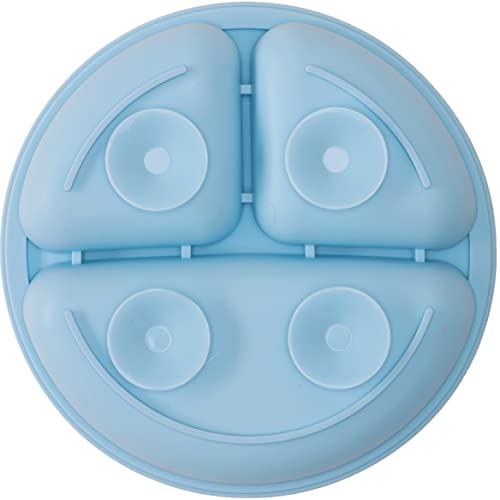 Buba Pratinho Em Silicone Com Ventosa Azul
