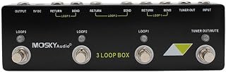 Loop Station für Live-Performance und Bühne | Robustes Metallgehäuse, langlebige Bauweise, schwarzes Finish, ideal für Tourneen und Proben
