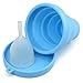 Dandelion Cup Collapsible Silicone Cup Foldable Sterilizing Cup for Menstrual Cups and Storing Your Diva Cup - Foldable for Travel - Blue