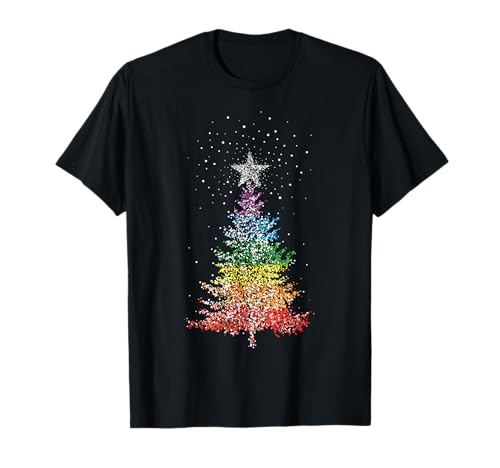 LGBTQ Pride Rainbow Christmas Tree T-Shirt