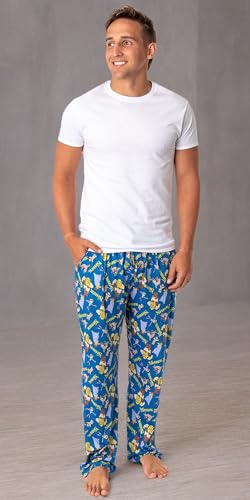 INTIMO DreamWorks Shrek Mens' Characters Donkey Fiona Gingerbread Man Pinocchio Sleep Pajama Pants 6