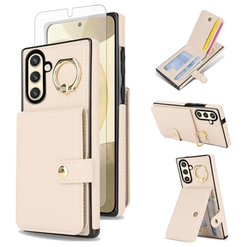 Coque Samsung S24 5G Asuwish anti-piratage RFID avec verre trempé de protection