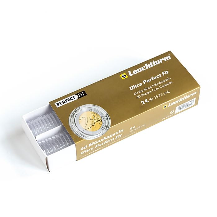 Leuchtturm Münzkapseln – 10er Pack, Klare Aufbewahrung Für Gold, Silber & Euro-Münzen, 29 Mm, Kratzfest & Sicher