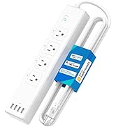 Smart Plug Power Strip, Meross WiFi Flat Outlet 15A Compatible with Apple HomeKit, Siri, Alexa, G...