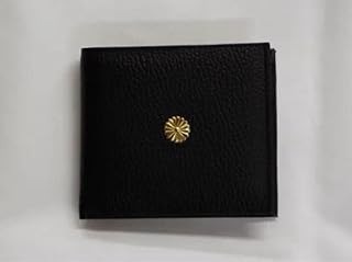 永田町 菊花紋章 本革 二つ折り財布