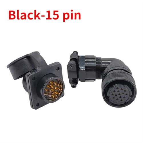 Conectores YD28 4pin 3P+E YD28K15T con enchufe negro protector de metal 2