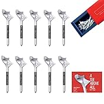 10 Pcs Golf Tees Unbreakable 10 Degrees Golf Tees Plastic Professional Wear Resistant Increase Distance Golf Accessories