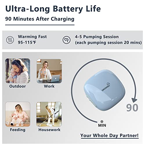 Warming Lactation Massager, Postpartum Breastfeeding Essentials, Heat & Vibration Support for Clogged Ducts, Mastitis, Improve Milk Flow, Engorgement - Thumbnail 5