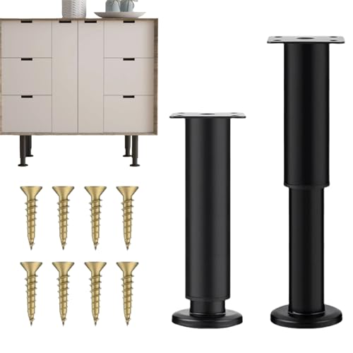 Pieds de Meubles Réglables,2pcs Pieds Réglable Meuble,Pied de Table Reglable Hauteur Métal,Pieds De Salle Bain Meubles Salle Bain,Meuble Pied Table Pieds,Table Chaise Armoires Canapé Jambe